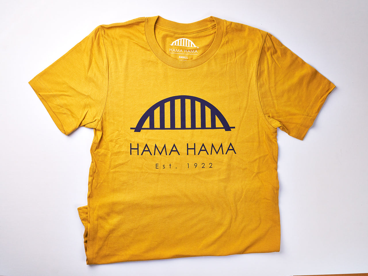 Mustard/Blue Hama Hama Bridge Tee